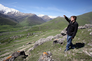 The author Oliver Bullough in the Caucasus - photo copyright Oliver Bullough