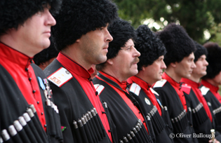 Cossacks on Parade in Abkhazia - photo copyright Oliver Bullough