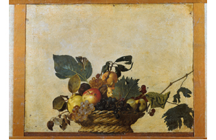 Canestra di frutta fine 1500 Olio su tela 48 x 62cm Milano, Veneranda Biblioteca Ambrosiana, Pinacoteca © 2009. Foto Scala, Firenze