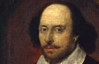 William Shakespeare: the 'Chandos portrait' circa 1610