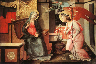 Fra Filippo Lippi Annunciation  Image courtesy Picasaweb