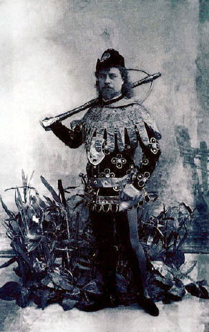 Pavel Gerdt as Prince Siegfried in  Petipa/Ivanov's Swan Lake, St. Petersburg, 1895