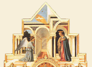 Piero della Francesca Annunciation  Image courtesy Wikimedia Commons