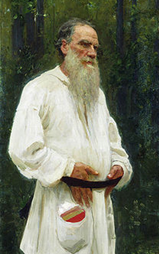 Tolstoy by Ilya Repin (1901) Image courtesy Wikimedia Commons