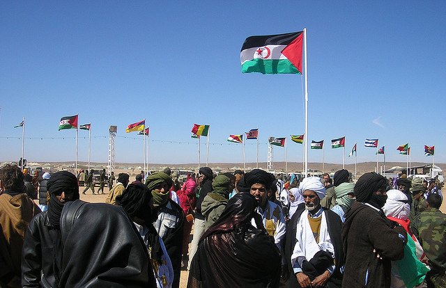 Commemoration of the Saharawi Republic’s 30th anniversary in liberated territories of Western Sahara.  Photo by Jaysen Naidoo