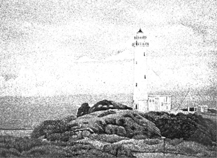 The Green Island Lighthouse (a marble engraving) – photo by Constantine Rusanov