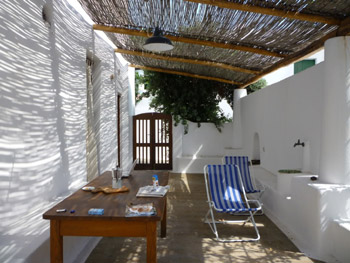 A typical Stromboli patio - photo by A Quattrocchi