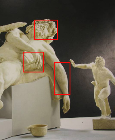 Hypothetical reconstruction of the Polyphemus statue 