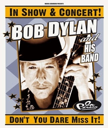 Bob Dylan's Tour Poster for 2011