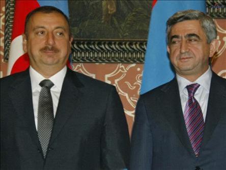 President of Azerbaijan Ilham Aliyev and President of Armenia Serge Sarkisian