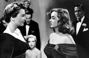 Anne Baxter and Bette Davis in "All About Eve"