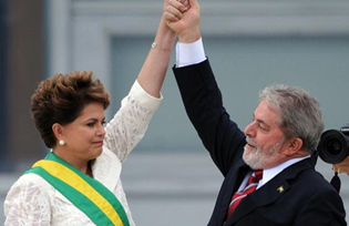 President Dilma Rousseff and Lula