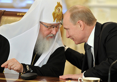 Patriarch Kirill I and President Vladimir Putin