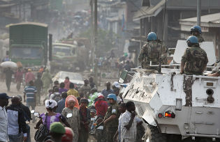 MONUSCO troops in Goma