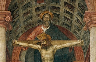 Masaccio's Trinità (detail)