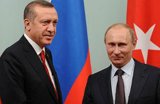 Tayyip Erdogan and Vladimir Putin