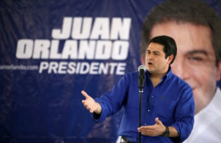 The President of Honduras Juan Orlando Hernández