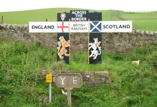 The Scotland-England border