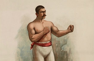 Irish-American heavy-weight boxing champion John L. Sullivan 