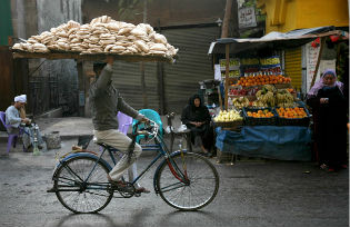 Cairo bread seller