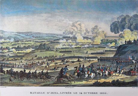 Bataille d'Jena (1806), by Horace Vernet and Jacques François Swebach. Wikimedia/Public domain.