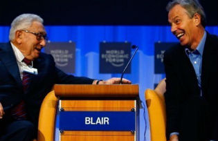 Henry Kissinger with Tony Blair