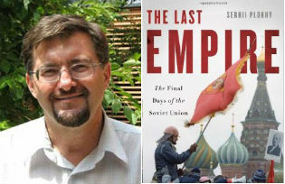 Serhii Plokhy, and the cover of  'The Last Empire' 