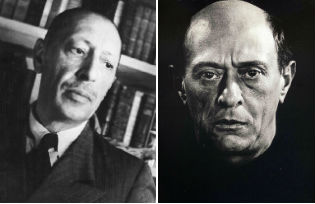 Igor Stravinsky and Arnold Schönberg