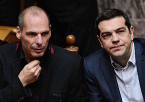 Yanis Varoufakis, Finance Minister of Greece and Alexis Tsipras, Prime Minister of Greece
