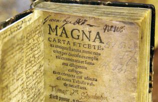 A copy of the Magna Carta