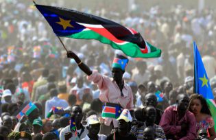 South Sudan independence rally