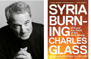 Charles Glass and the cover of "Syria Burning"