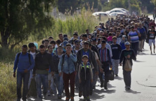 Immigrants heading to the EU