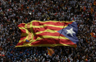 Catalonian independence demonstration