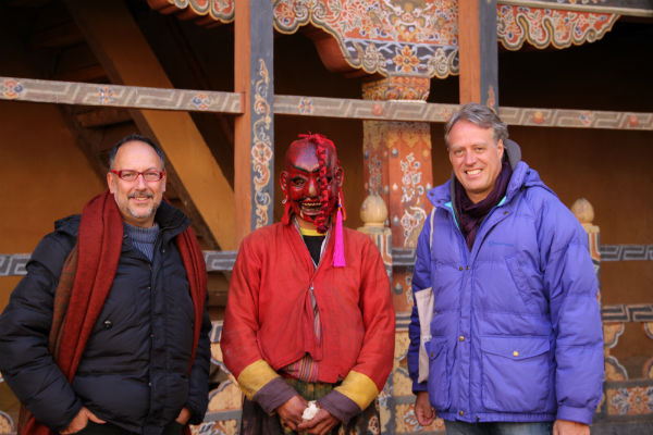 Stefano Vizioli (L) and Aaron Carpenè (R) - Trongsa - January 2012 Bhutan