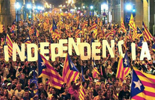 Catalonian independence march
