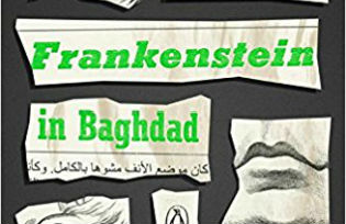 Detail of the cover of "Frankenstein in Baghdad"