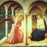 The Annunciation by Fra Angelico - Museum of S Marco, Florence