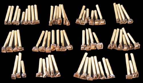 Copper moulds - Photo Livia Alberti * Copper moulds - Photo Livia Alberti *