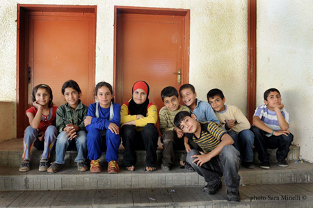 Palestinian children in the Family Happiness project - Image © Sara Minelli Palestinian children in the Family Happiness project - Image © Sara Minelli