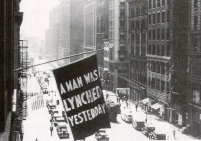 NAACP lynching banner