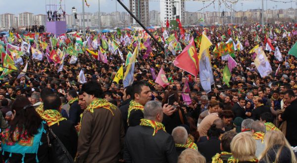 The large crowd at the celebrations