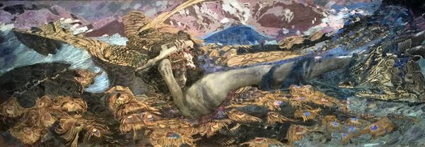 "Demon Prostrate" (1902) by Mikhail Aleksandrovich Vrubel.