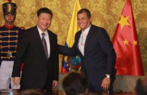 Ecuadorean president Rafael Correa meets counterpart Xi Jinping