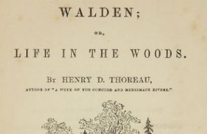 The cover of Henry Thoreau's "Walden"