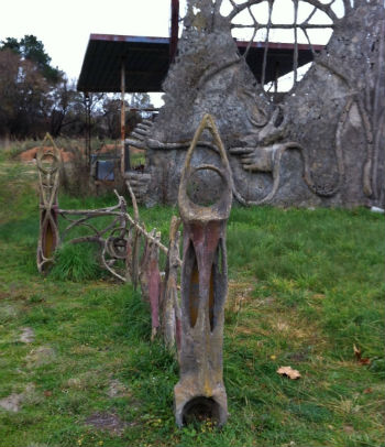 Feet and part of wall